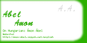 abel amon business card